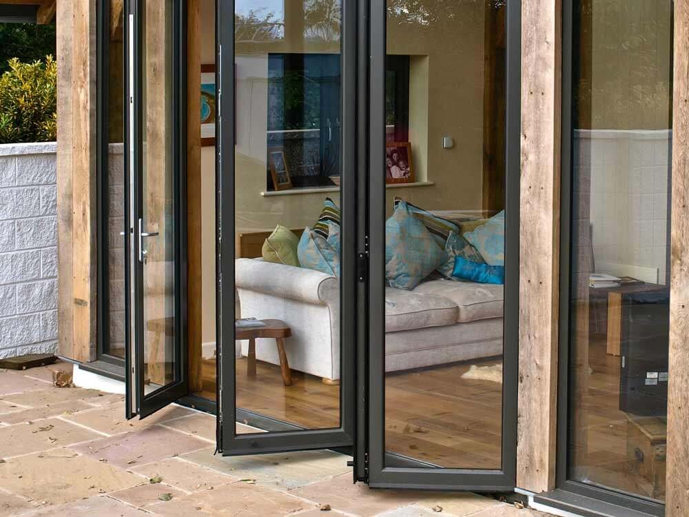 Aluminium Bi-fold Doors View